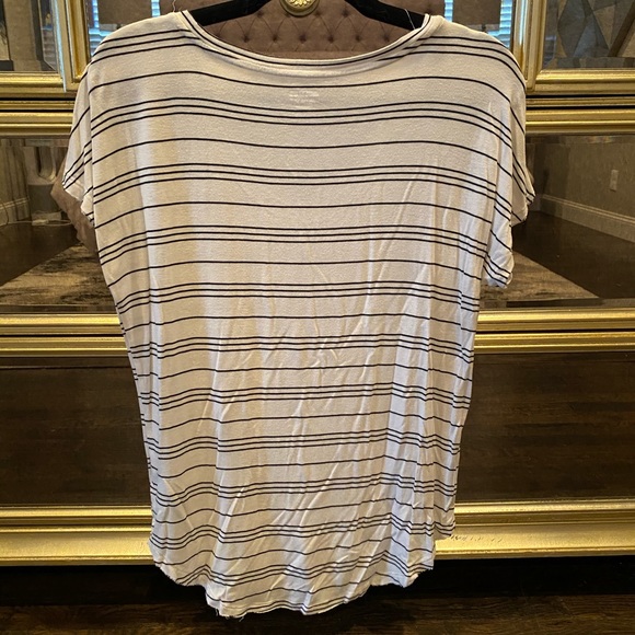Mossimo Supply Co. Women's Tops - Black, Blue, White Striped - Picture 8 of 8